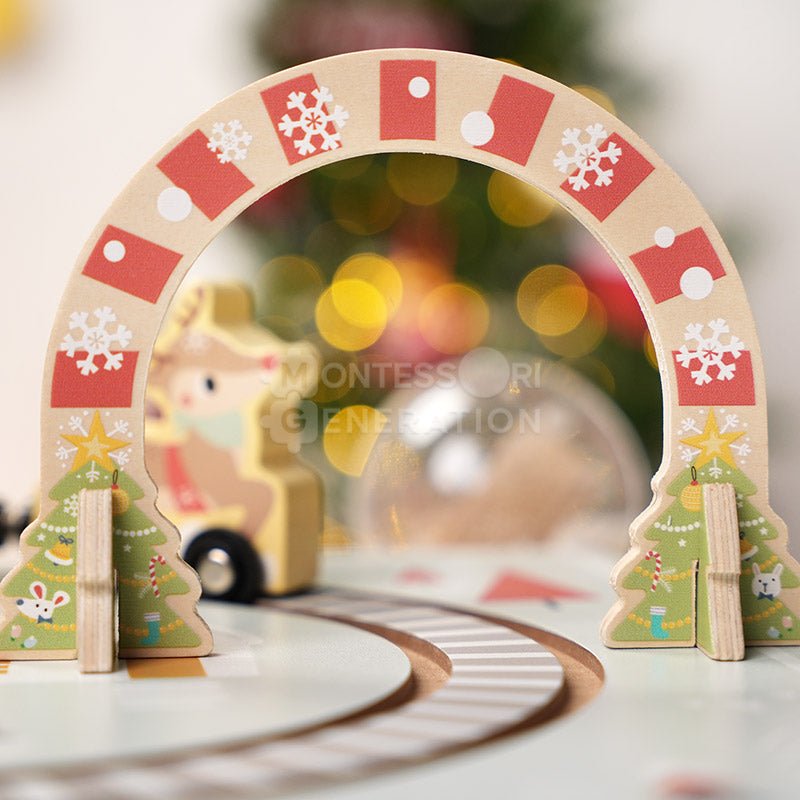 Montessori Christmas Railway