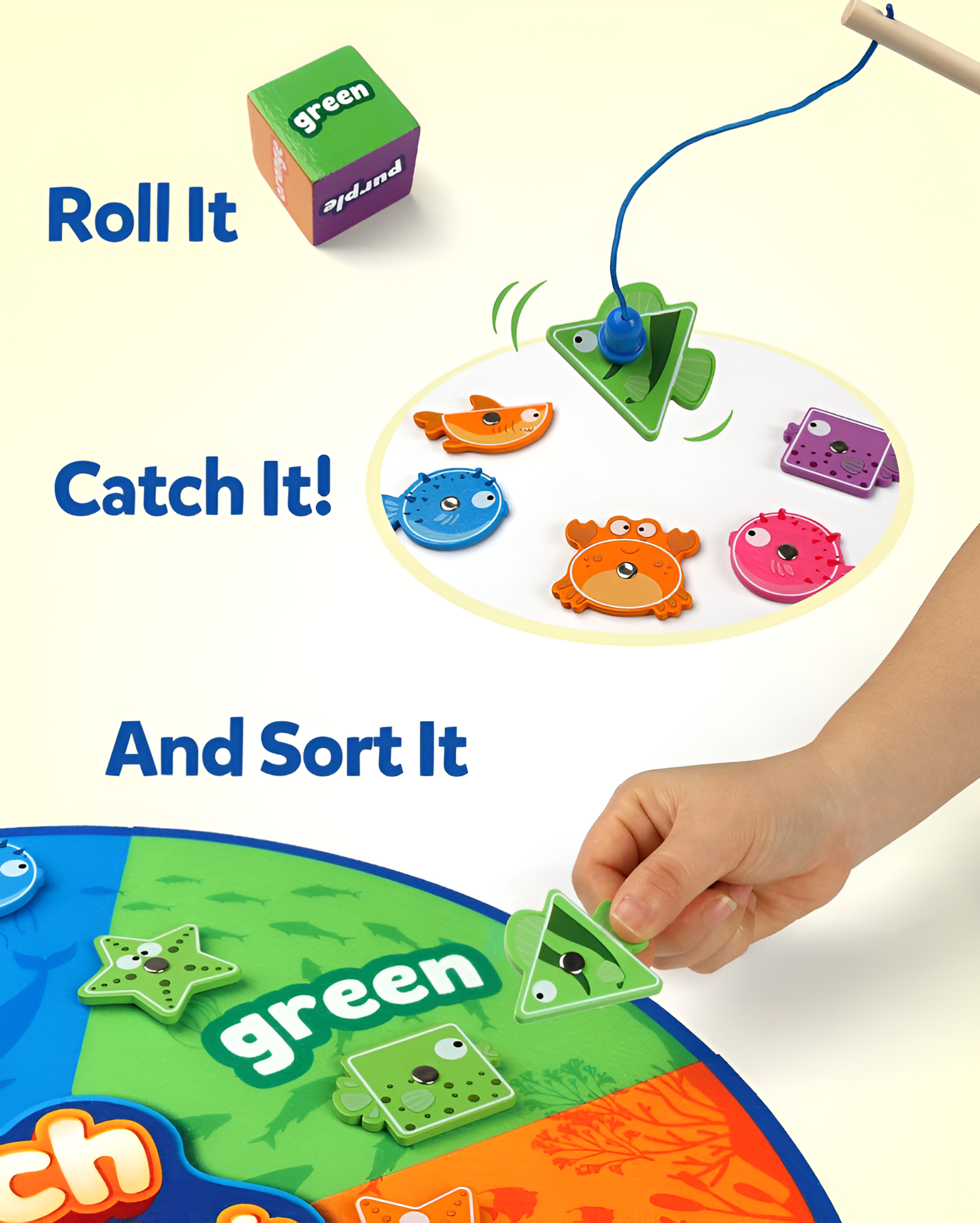 Montessori Catch and Match Fishes