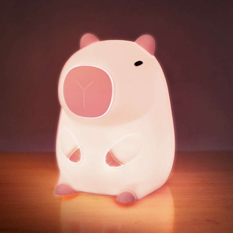 Limited💓 MiniaCraft® Pink Capybara Squishy Night Light - Perfect Gift for Kids and Girls