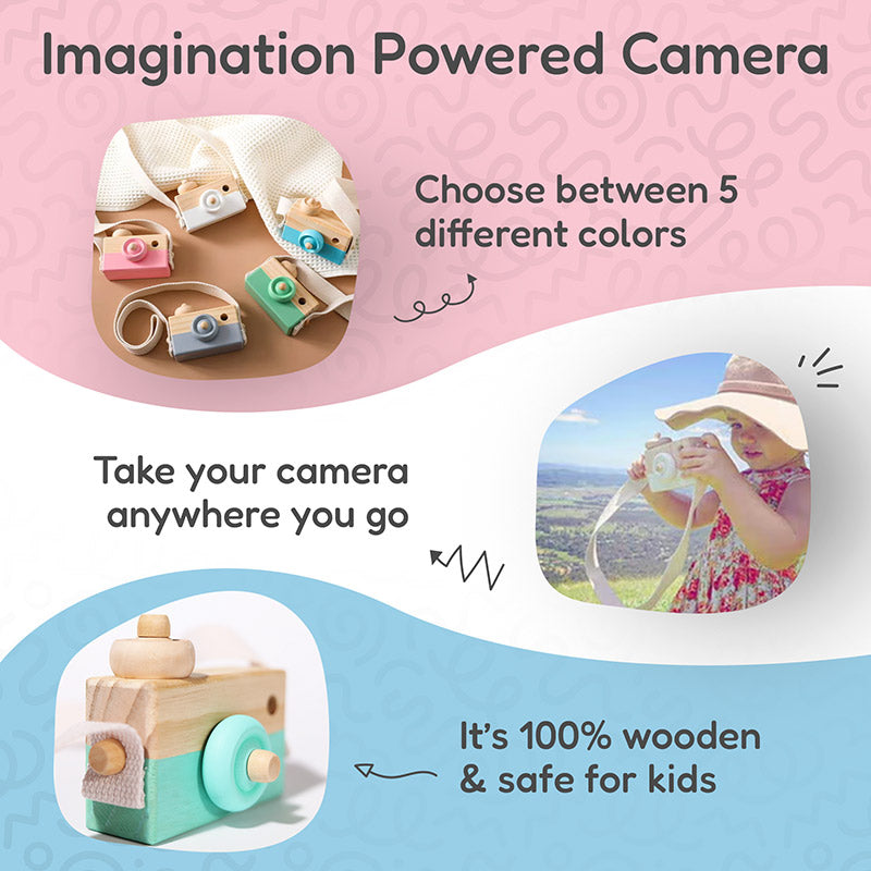 Montessori Wooden Camera