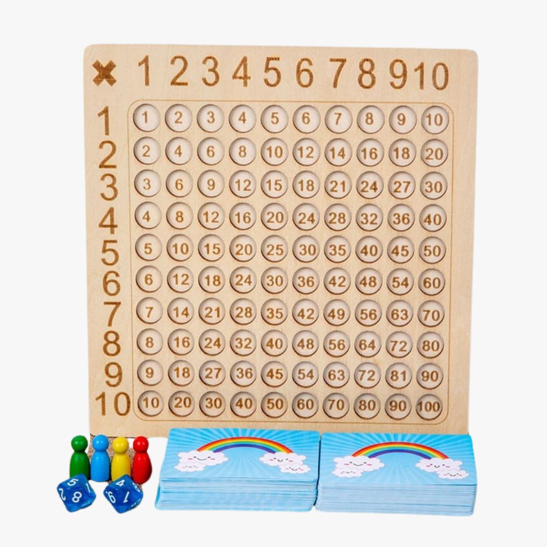 Montessori Math Game with Cards and Dice