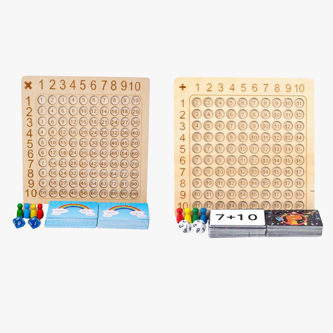 Montessori Math Game with Cards and Dice