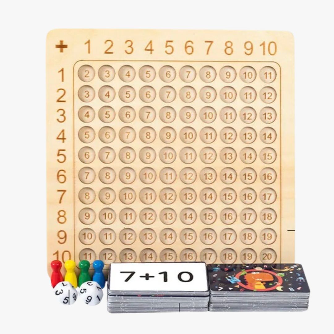 Montessori Math Game with Cards and Dice