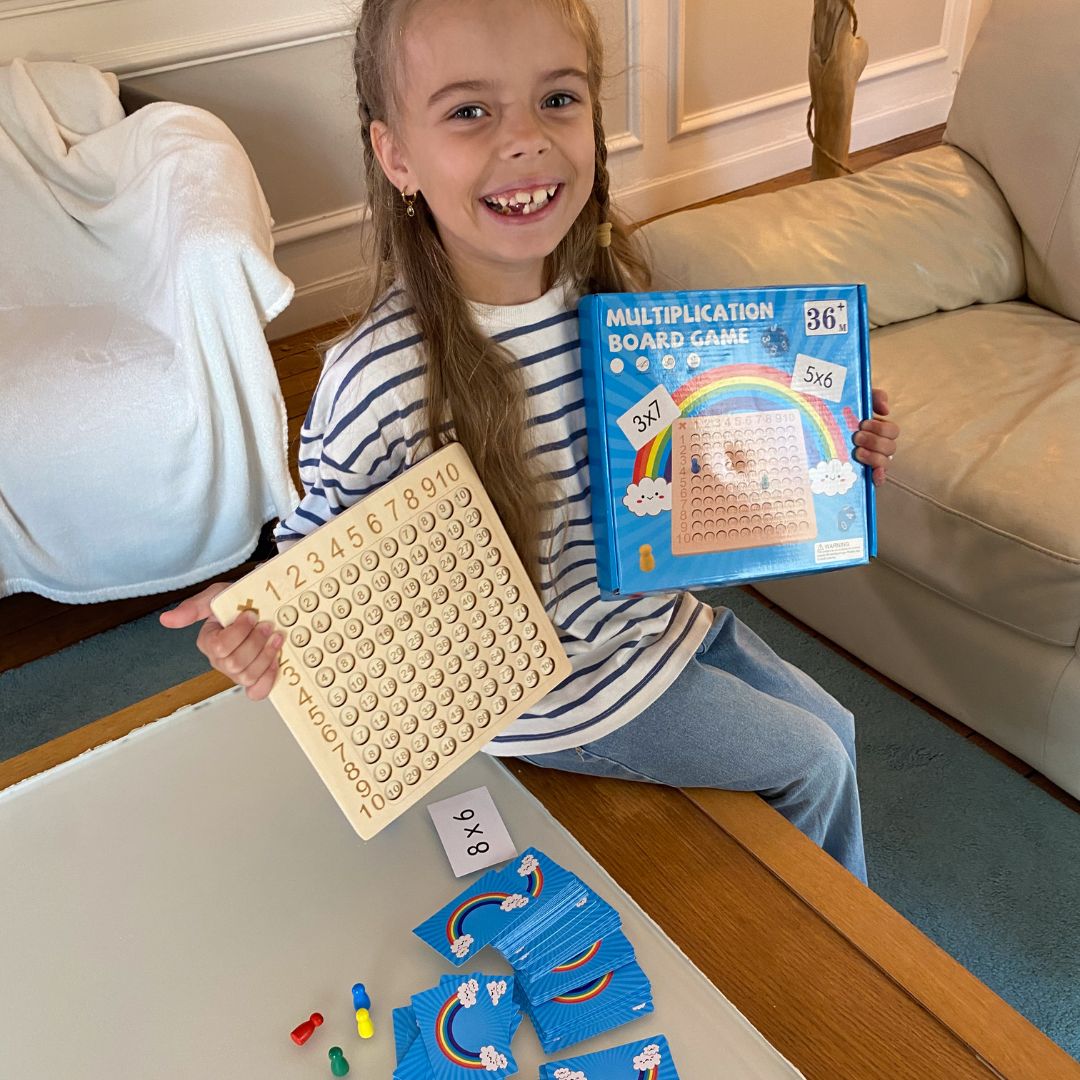 Montessori Math Game with Cards and Dice