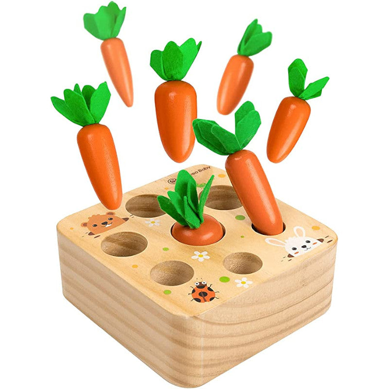 Montessori Carrots Blocks™- Educational Block Vegetable Garden