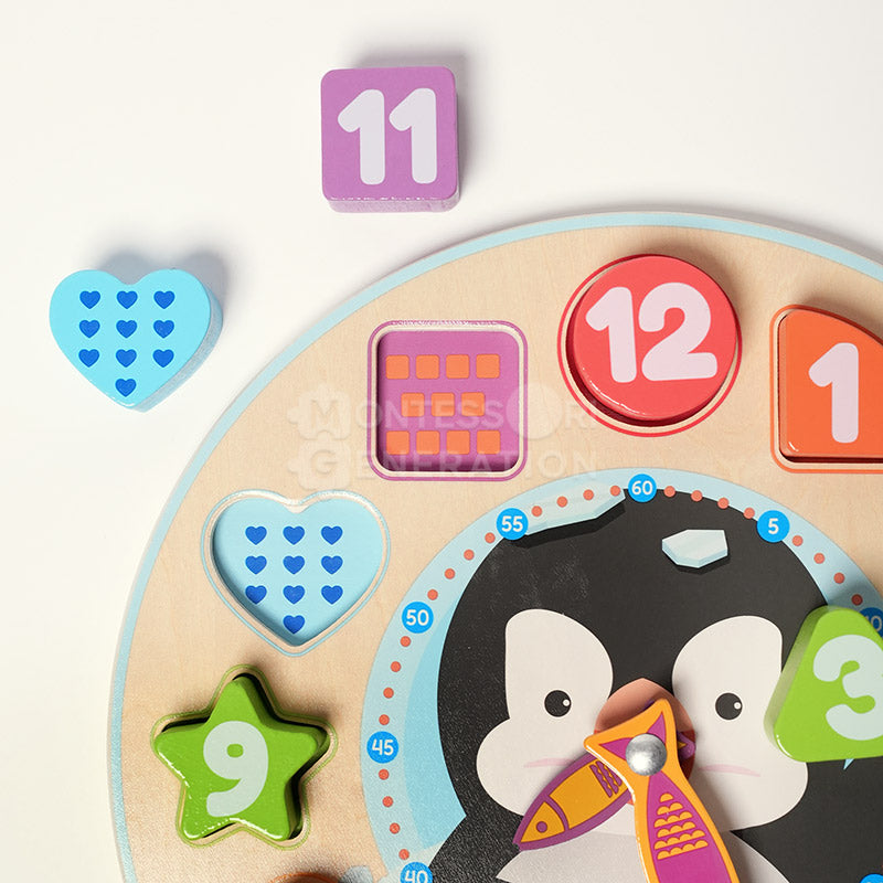 Montessori Penguin's Clock