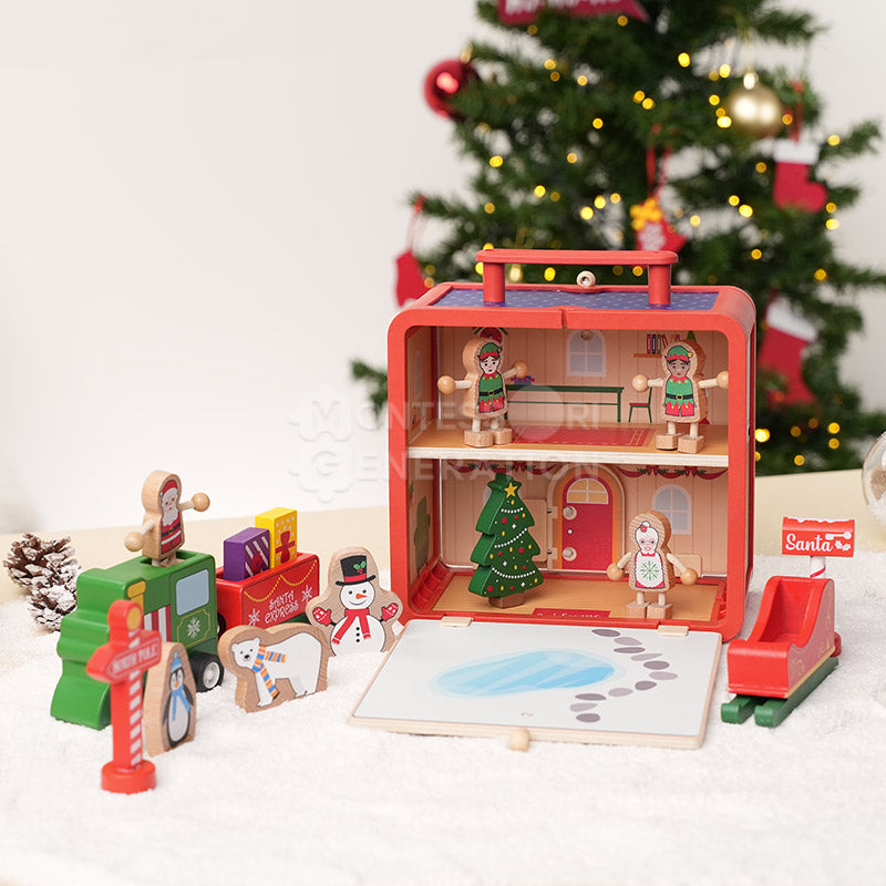 Montessori Xmas Dollhouse