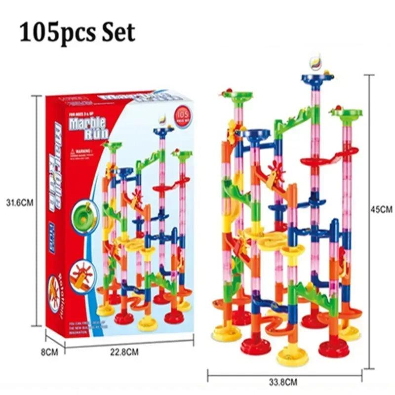 Building Block Marble Run Columns Playset