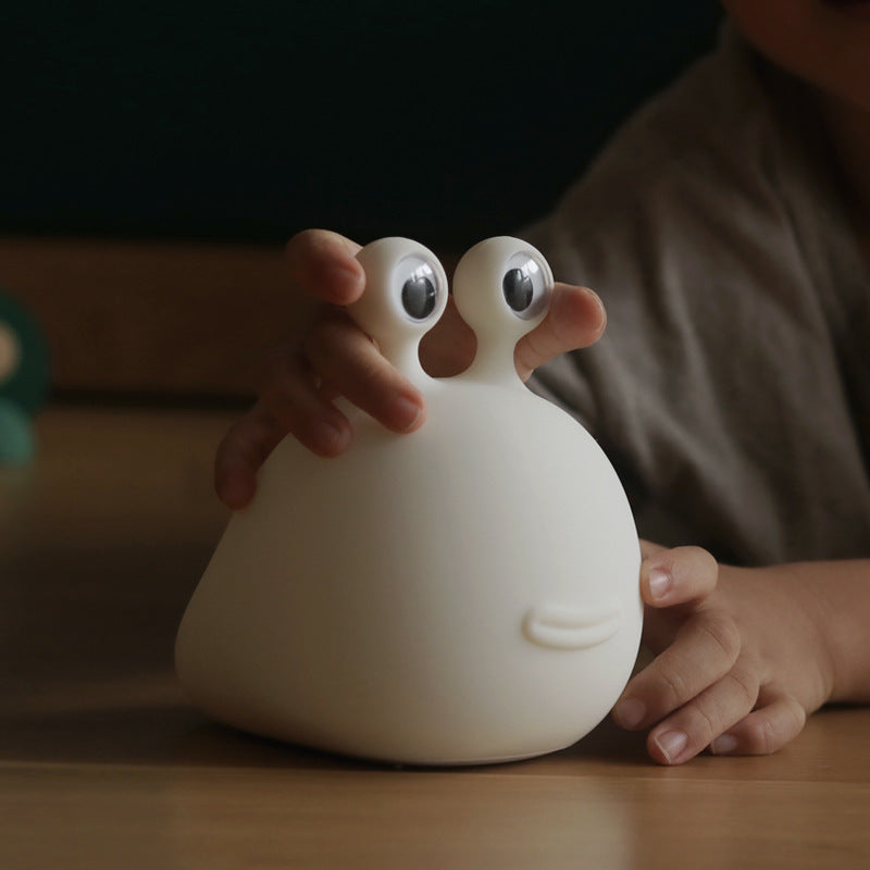 Squishy Silicone Slug LED Night Light - Perfect Gift for Kids and Girls