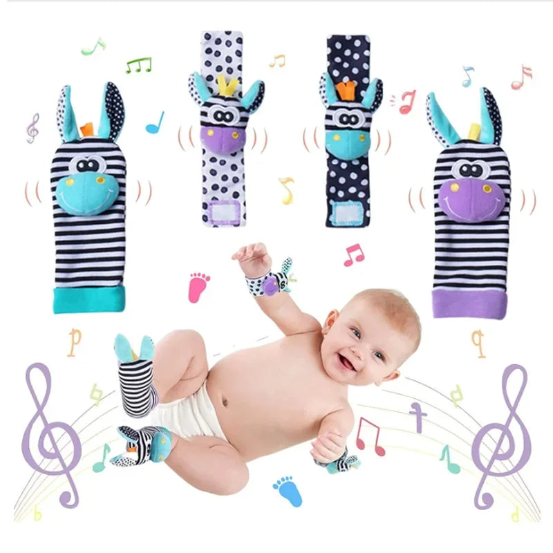 Sensory Baby Plush Socks and Wristband