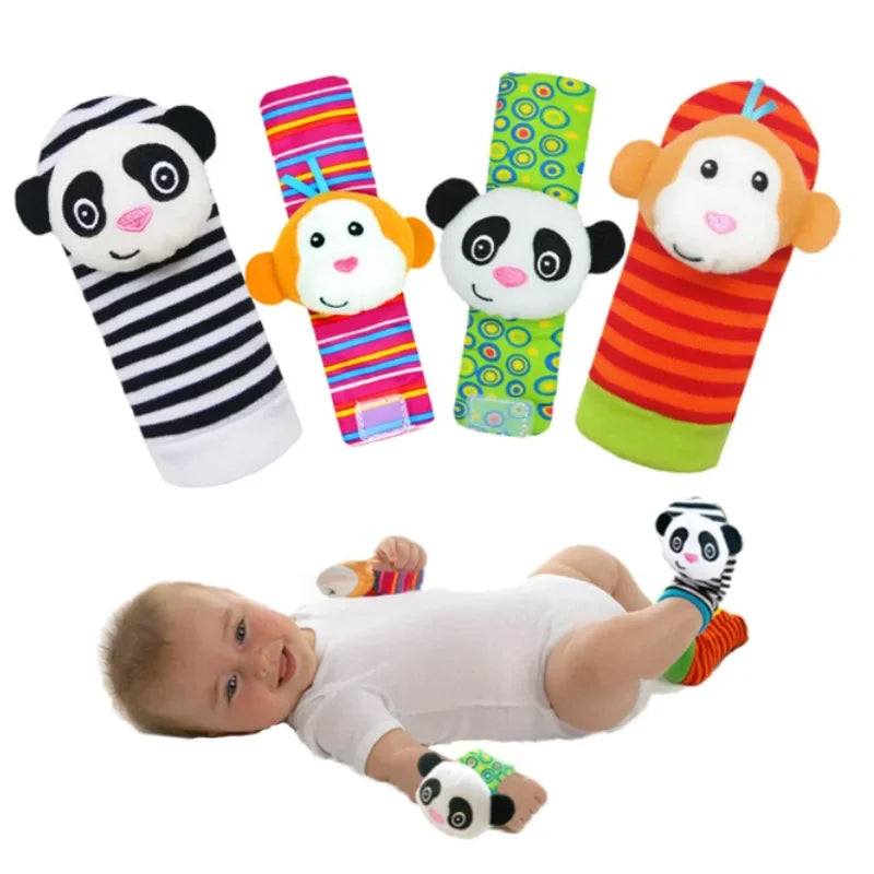 Sensory Baby Plush Socks and Wristband