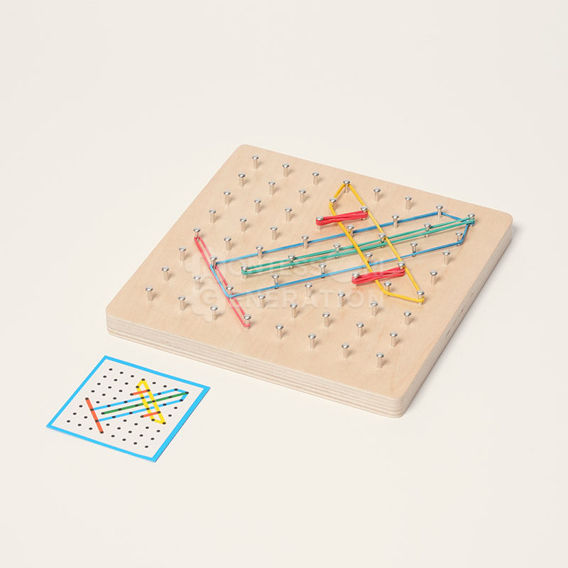 Montessori Wooden Geoboard