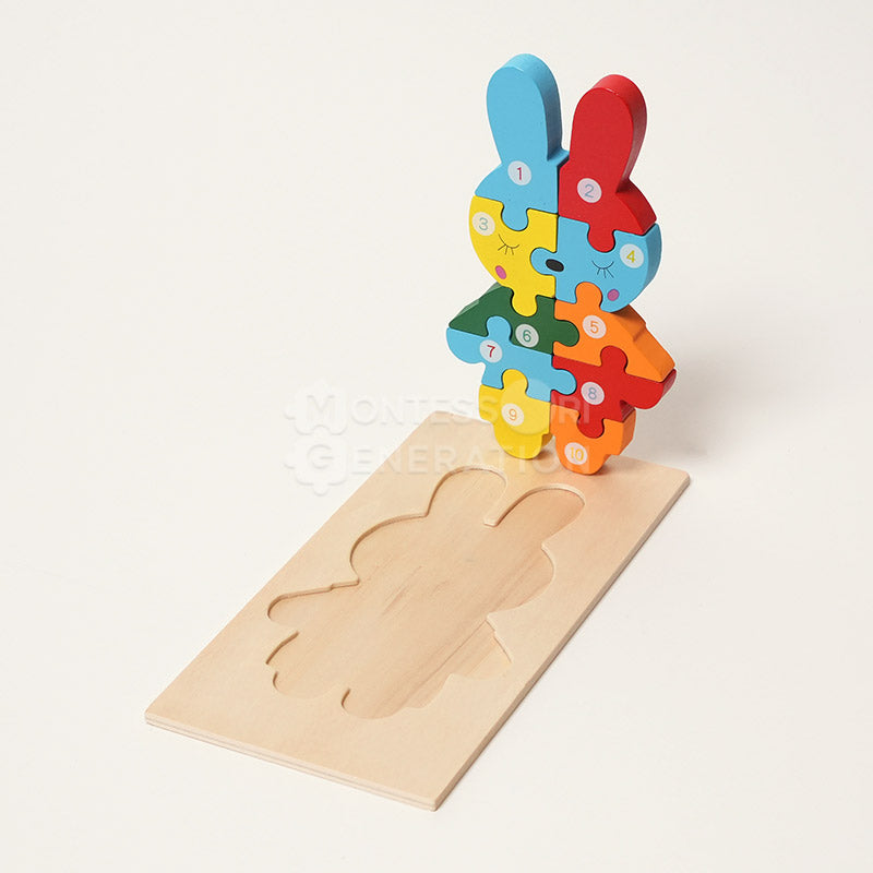 Montessori Wooden Puzzles (4 Pack)