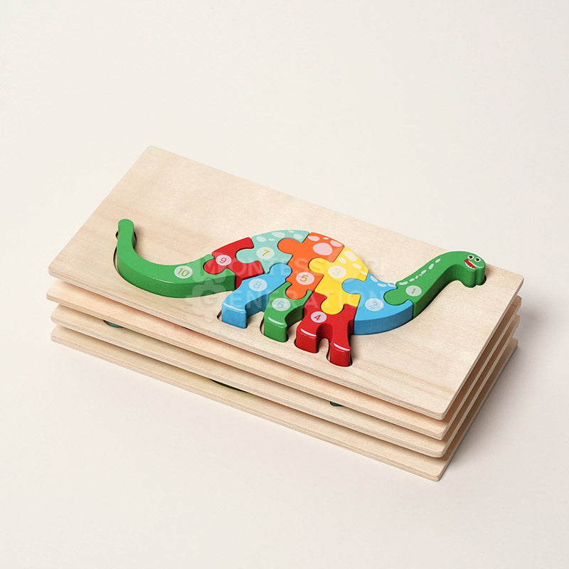 Montessori Wooden Puzzles (4 Pack)