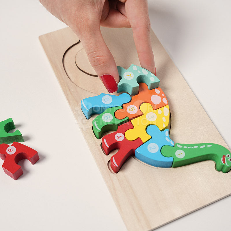 Montessori Wooden Puzzles (4 Pack)